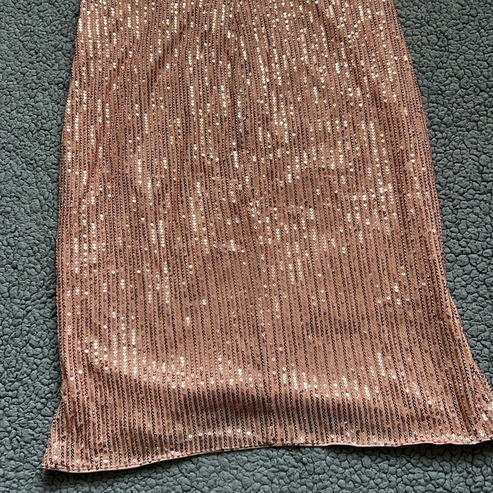NWT Grace Karin Women's One Shoulder Sequin Lined Wrap Dress - Picture 9 of 9